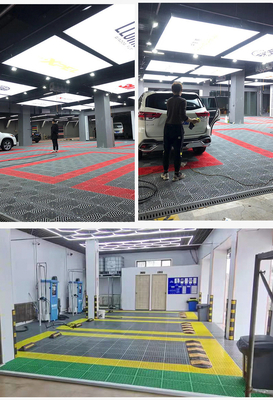 Carreaux de sol de garage en PVC entrelacés noirs La solution ultime pour d'autres applications