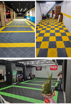 40*40*3cm Carreaux de garage à verrouillage de conception classique et étanche pour garage de lavage de voiture