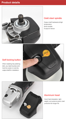 Puffer de polisseur de sol électrique pour voiture avec outils de polissage et de cirage de 7 pouces