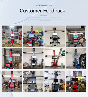 Puissance du moteur 0,75kw/1,1kw Ensemble complet 3D Four Wheel Alignment Machine pour l'atelier de réparation