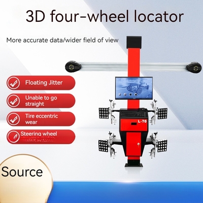 Machine d'alignement 3D avancée de roue 8-10bar Externe de fixation 10''22' professionnel