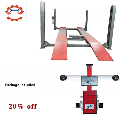 4 Post Car Lift et 3D Wheel Alignment Equipment Machine avec 10''-22' à l'extérieur de serrage