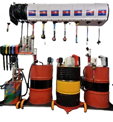 Pompes à tambour électriques portables de 120 cm*30 cm avec débitmètre pistolet à huile pour diesel huile d'essence liquide chimique