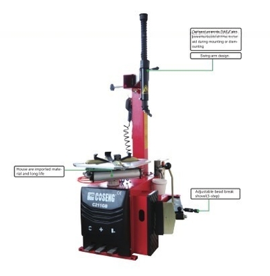 Puissance du moteur 750W-1100W Combo de changement de pneus et équilibrage des roues pour réparation de pneus automobiles