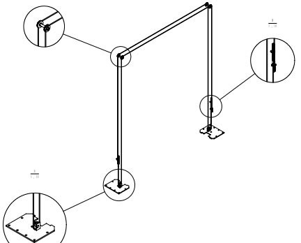 Ascenseur hydraulique à double cylindre de 4 tonnes, plancher dégagé, 2 postes de relâchement manuel