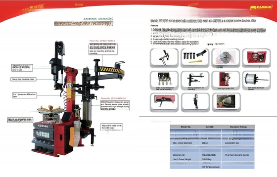 Max. diamètre de roue 1000mm C233SE personnalisé machine de changement de pneu automatique sans levier