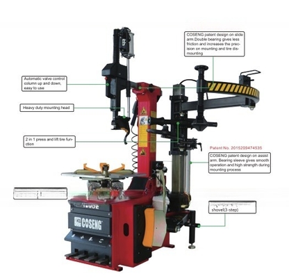 Max. diamètre de roue 1000mm C233SE personnalisé machine de changement de pneu automatique sans levier