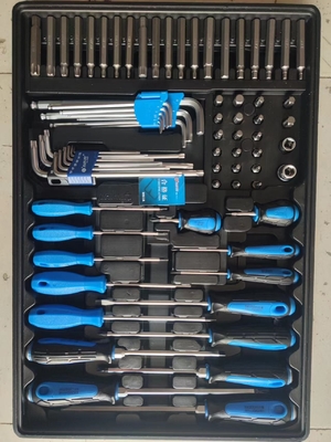Armoire à outils d'atelier de réparation automobile avec 7 tiroirs et boîte à rouleaux en acier inoxydable lourd