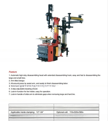 100/110/200/220/240/380/415 Voltage COSENG C233SE Machine de changement de pneus pour la réparation de pneus automobiles
